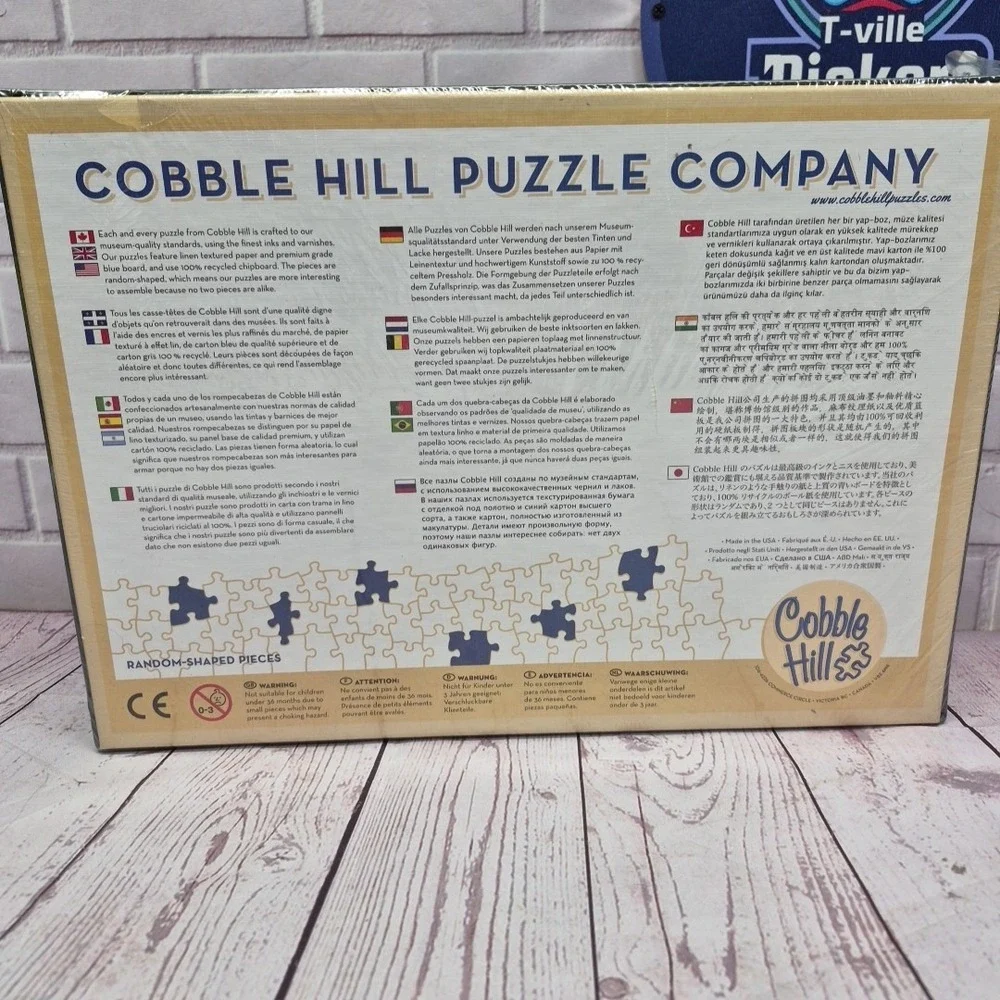 NEW Cobble Hill Nesting Eagles 1000-piece puzzle Micheal Sieve with Poster